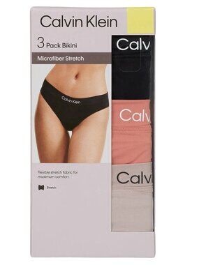 NWT - Calvin Klein Women's Bikini, 3-pack – Size XL